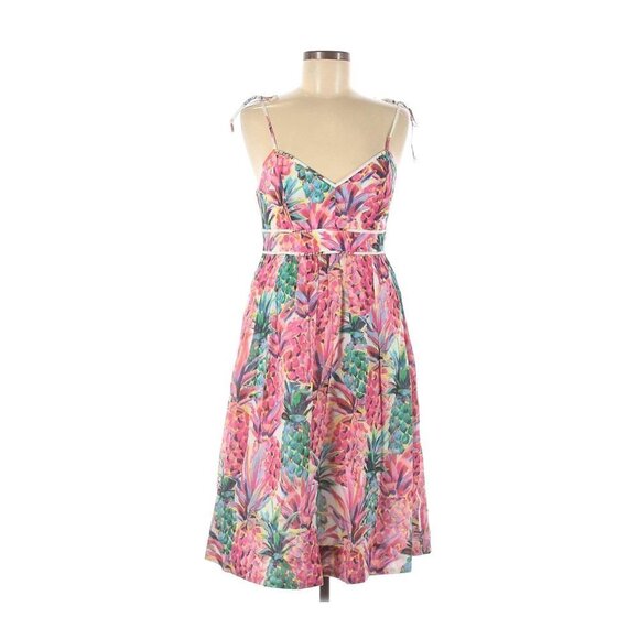 J. Crew Ratti painted pineapple dress - Picture 1 of 16
